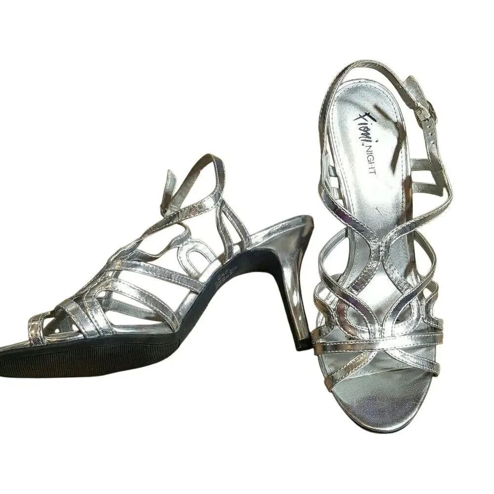 Fioni Night Silver Heels 9